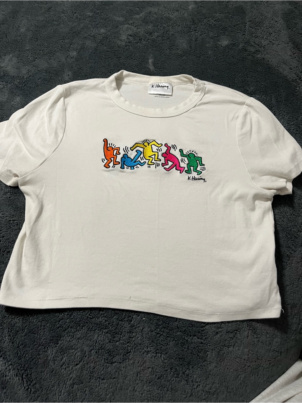 K. Haring by Cotton On White dancing tee